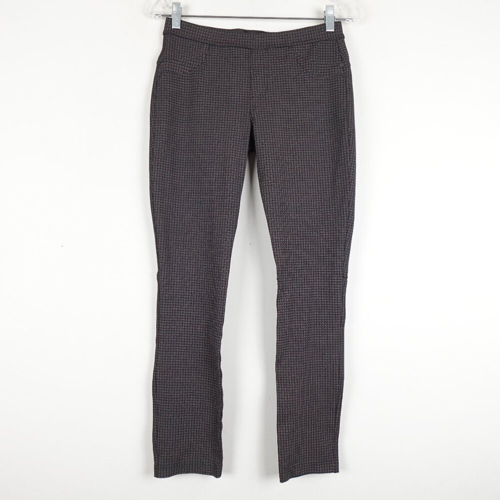 Anthropologie Sanctuary Plaid Ponte Pants Womens Medium Skinny Stretch Casual